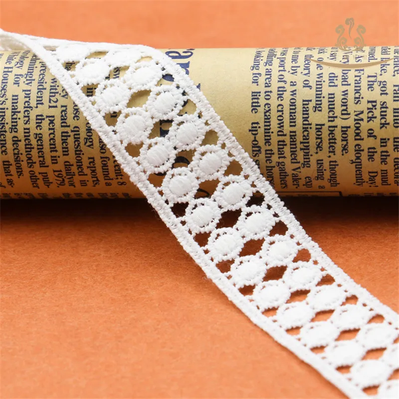 1 yard Pure White Color Net Lace Trim Milk silk Embroidered DIY Ribbon Sewing Decoration | Дом и сад