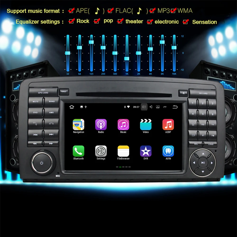 Автомагнитола 2 Din на Android для Benz R-Class W251 280 300 320 350 500 DVD-ТВ стерео Bluetooth