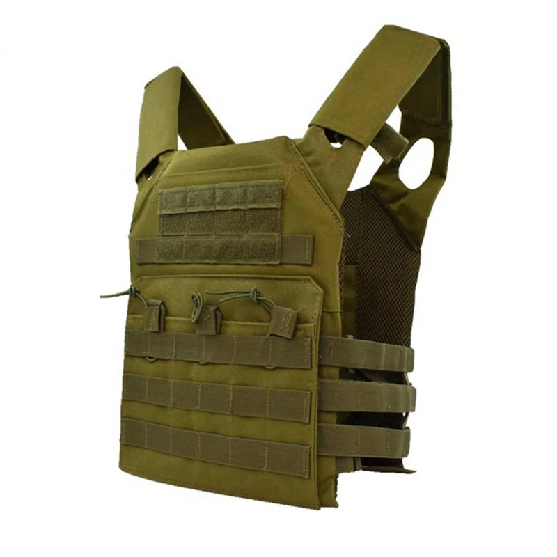 Army green 600D охотничий легкий тактический жилет военный Molle Plate Carrier Magazine страйкбол Пейнтбол CS открытый защитный жилет - Цвет: Army green