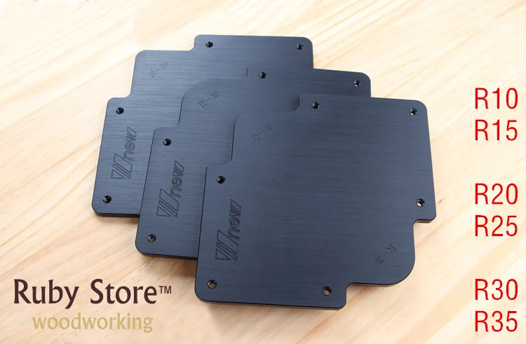 1 шт. R10 x R15 и R20 R25 R30 R35 угловой шаблон зажима для маршрутизатора/триммера + 1/4
