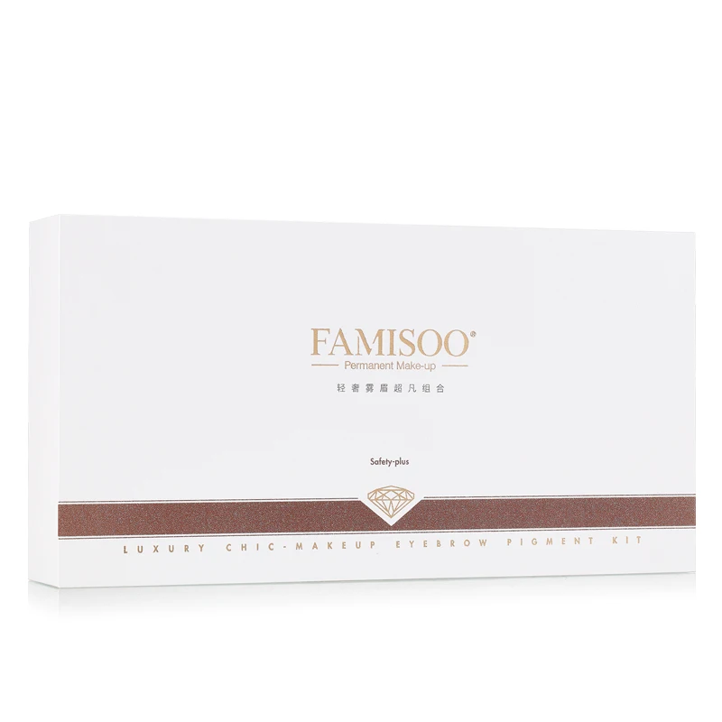 FAMISOO 11 шт./компл. постоянный макияж Пигмент профессиональные татуаж подачи чернил
