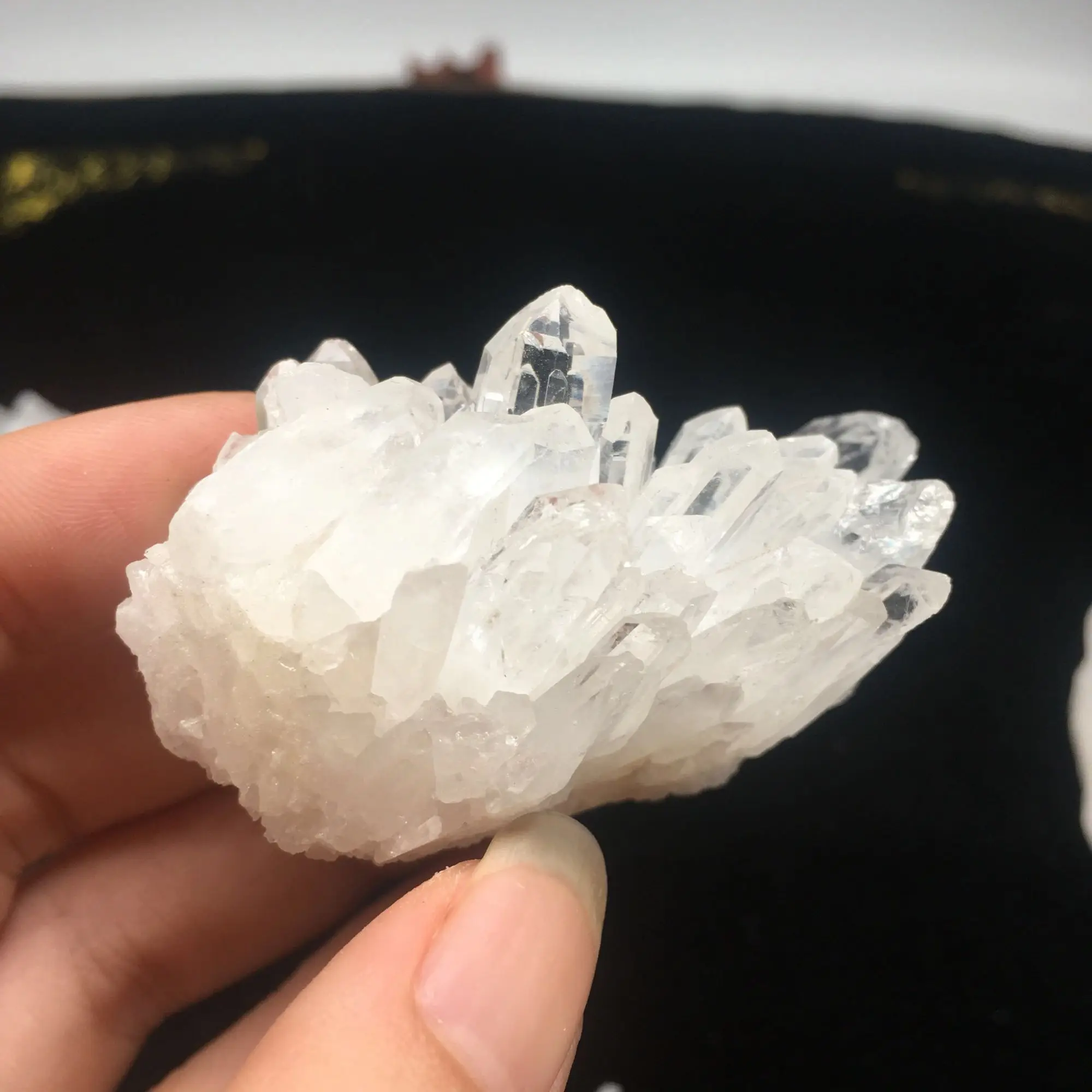 Топ 100% естественные белые прозрачные кристаллы кварца кластерный минеральный
