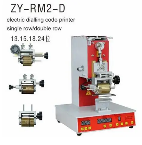 

ZY-RM2-D электрический принтер кода набора, машина кодирования циферблата, автомат для штамповки, кожа логотип Creasing части станка