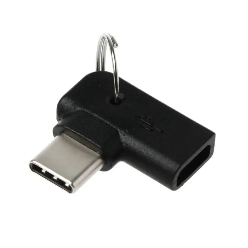 90 Degree Type C male to Micro USB Female Charging Converter Connector Adapter for Samsung S10 S9 S8 Note 9/8 Huawei mate