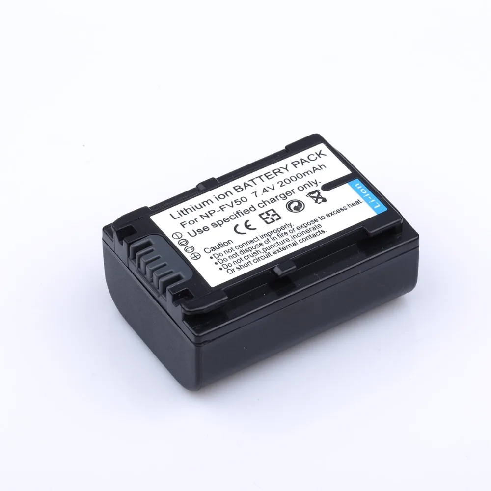 2 шт. NP FV50 Камера Батарея + Dual USB Зарядное устройство для SONY HDR CX390 290E PJ510 820E 790E 660E XR260