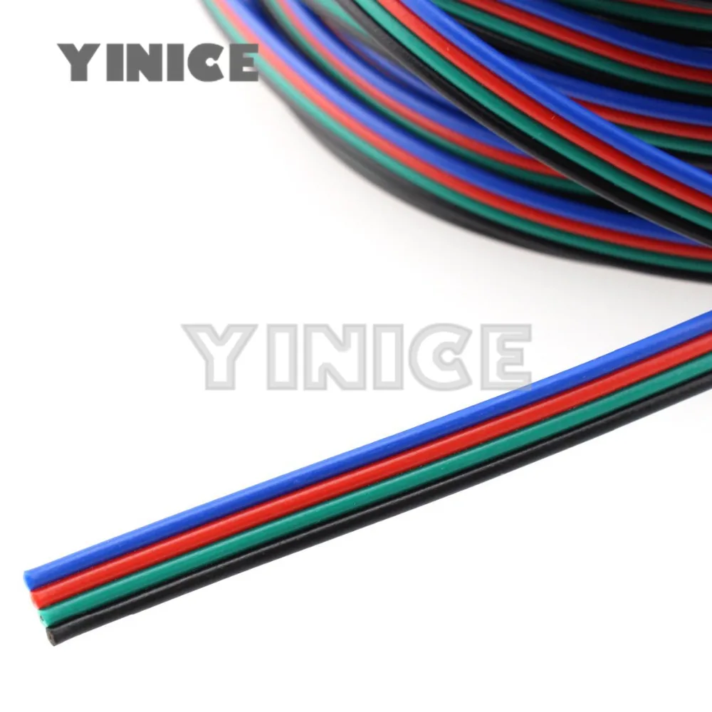 3 контактный 4 5 22AWG светодиодный RGB провод для подключения светодиодной ленты WS2812