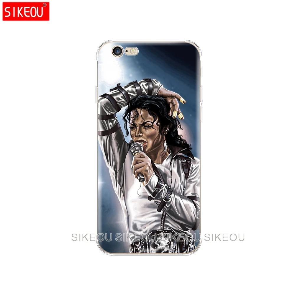 Силиконовый чехол для телефона Iphone 6X8 7 6s 5 5S SE Plus 10 XR XS Max Michael Jackson dancing king|Бамперы| |