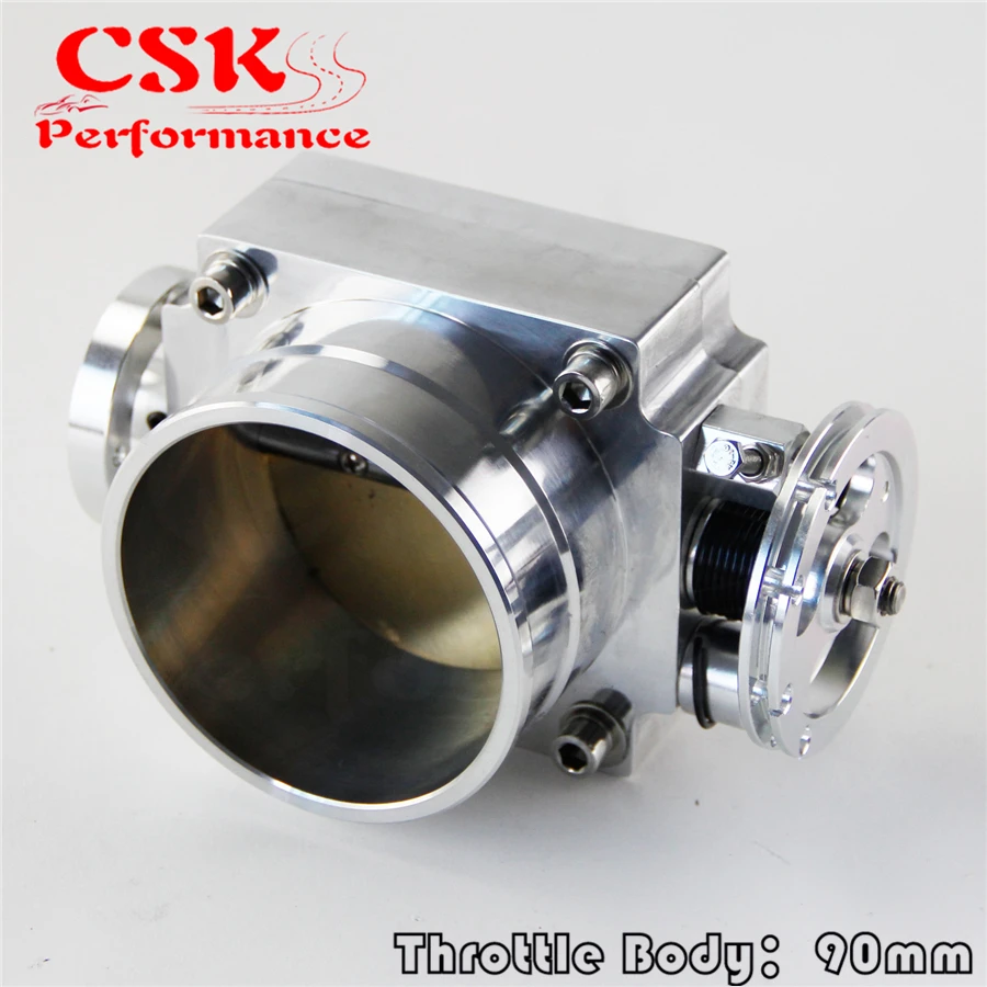 Universal 90MM VQ35TPS Throttle Body Intake Manifold RB25DET RB26DET GTS SILVER | Автомобили и мотоциклы