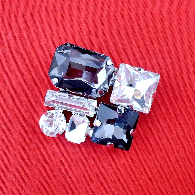 Оригинальный дизайн серое блестящее стекло для обуви 1 шт. украшения свадебных