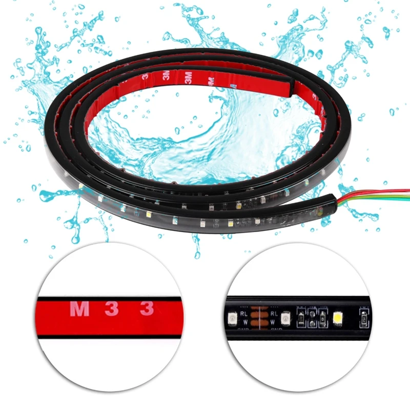 SITAILE Гибкая 12 В Автомобильная светодиодная сигнальная лампа полоса Свет задняя