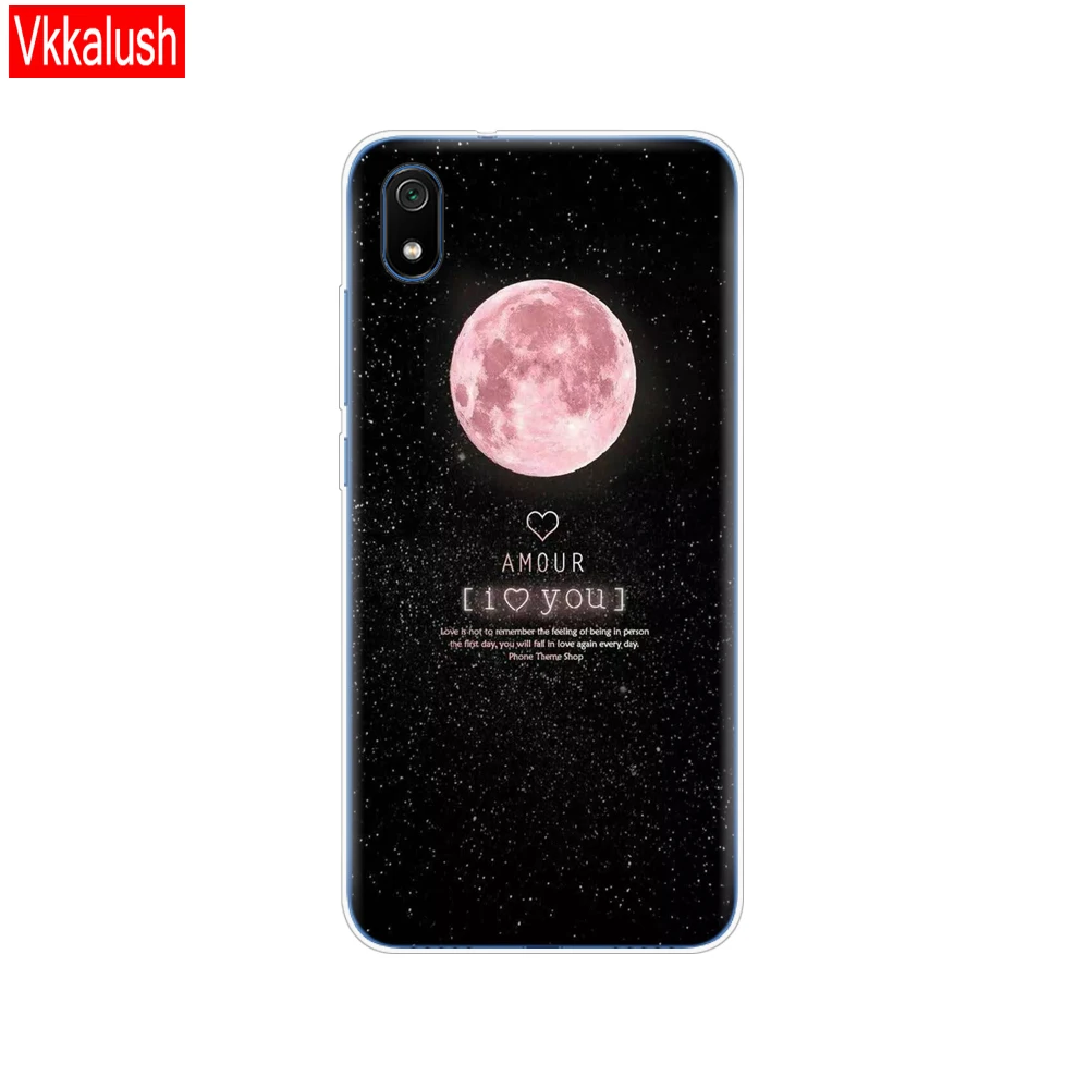 80082 Силиконовый чехол для телефона Xiaomi Redmi 7a, чехлы с полной защитой, мягкая задняя крышка из ТПУ для Redmi 7 A, чехол-бампер - Цвет: 80082