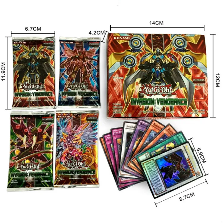 Новинка 216 шт./лот английская версия Yugioh карты Yu-Gi-Oh торговая карта Классическая