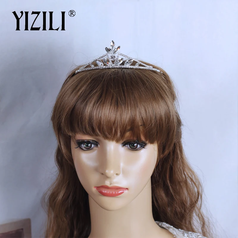Новинка модная повязка на голову YIZILI со стразами тиара для девочек и детей