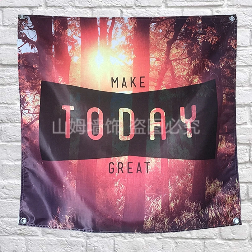 Великолепные плакаты MAKE TODAY баннеры на тему бара кафе гостиницы настенные