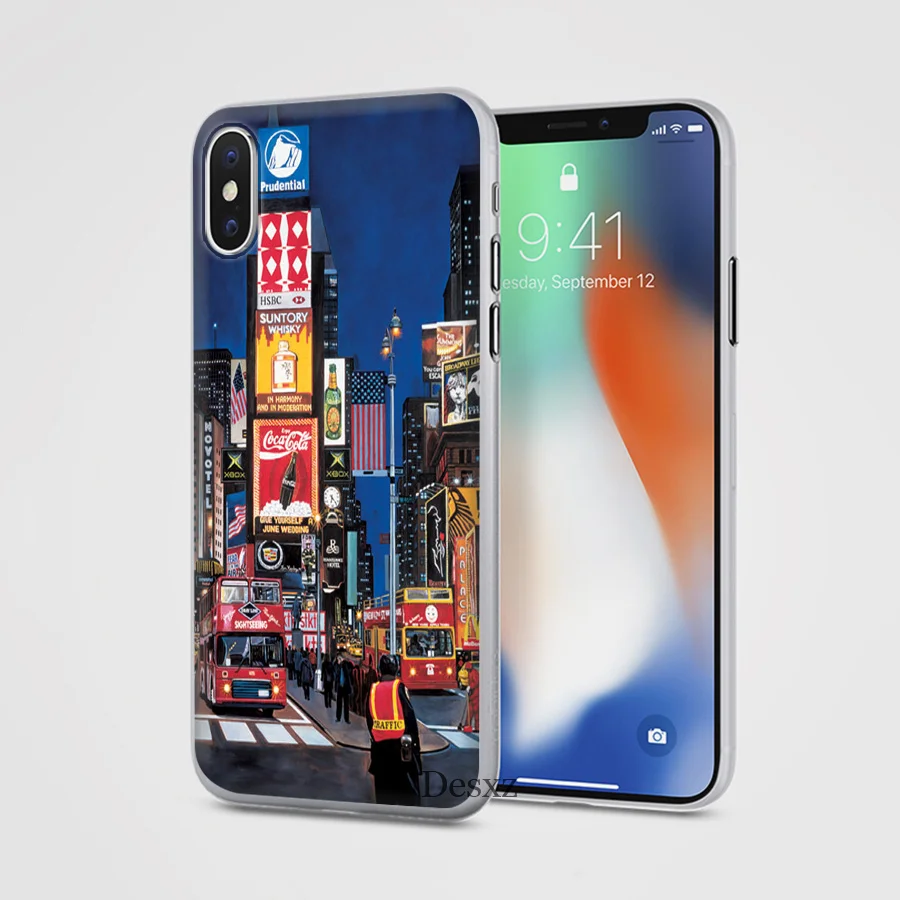 Чехол для телефона NYC Нью-Йорк городской пейзаж для iPhone 8 7 6 6S Plus iPhone 11 Pro X XS XR MAX 5 5S SE