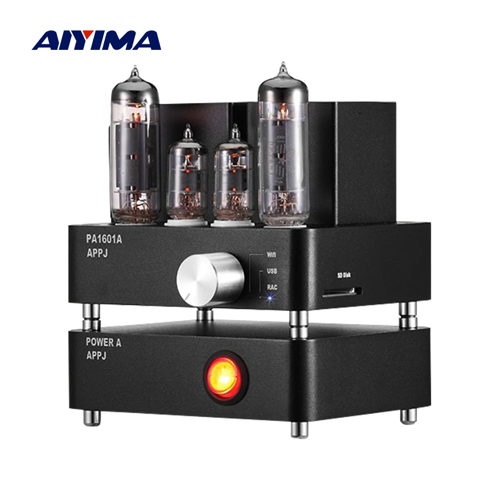 Ламповый усилитель AIYIMA PA1601A 6J1 6P14 профессиональный ламповый Hi-Fi стерео мощности