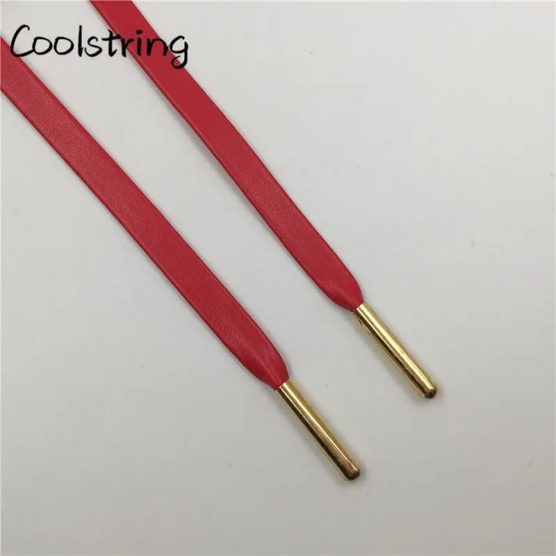Coolstring Роскошные 0,7 плоские шнурки из натуральной кожи Премиум козьей кожи чистые Водонепроницаемые Шнурки для отдыха шнурки для кроссовок