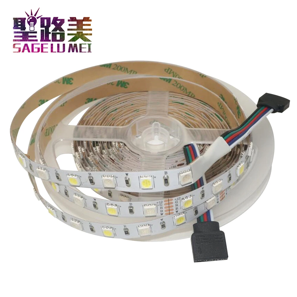 5 м/рулон DC12V 60 светодиодный s/M SMD5050 смешанный цвет RGBW RGB + (теплый/холодный белый) RGBWW