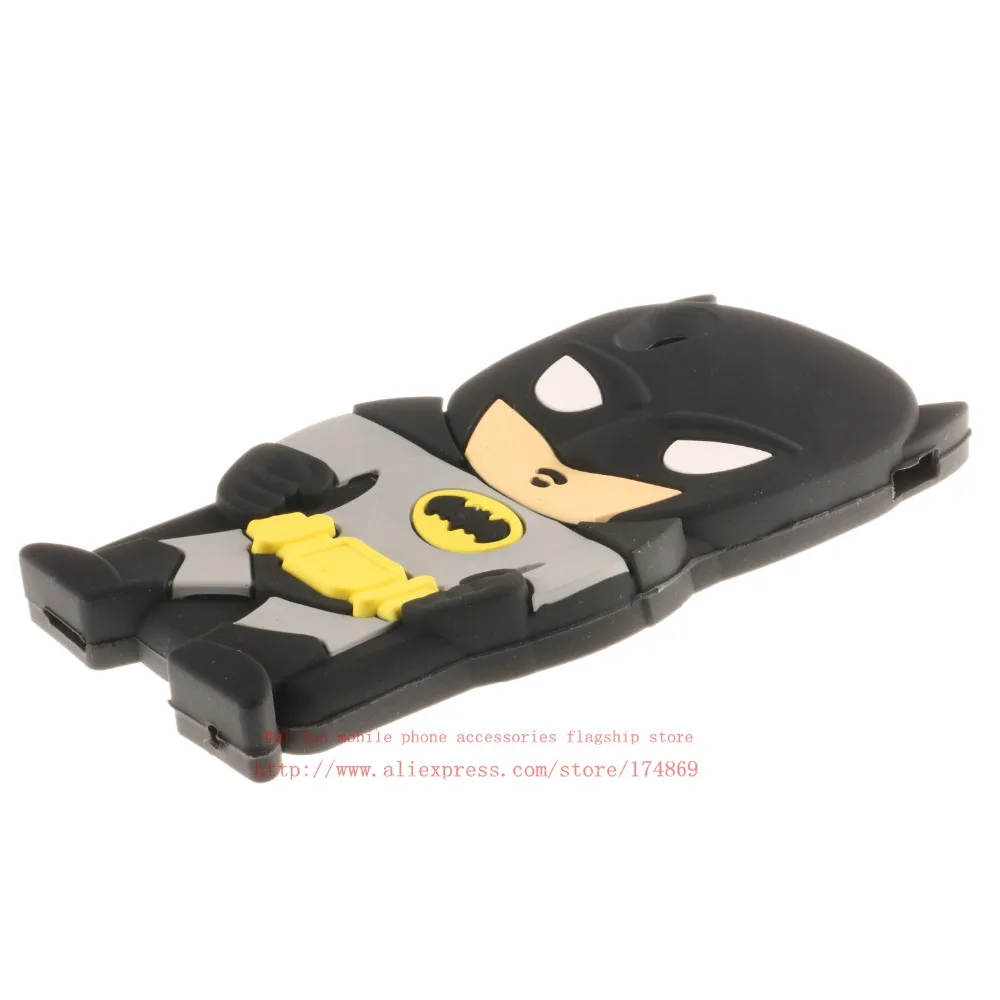 Милый 3D мультфильм Бэтмен мягкий силиконовый чехол Обложка для Coque Sony Xperia M4 Aqua