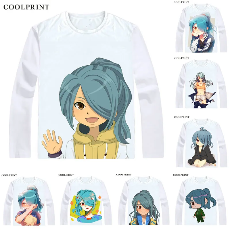 Мужская футболка Coolprint Kazemaru Ichirouta повседневная Винтажная с длинным рукавом и