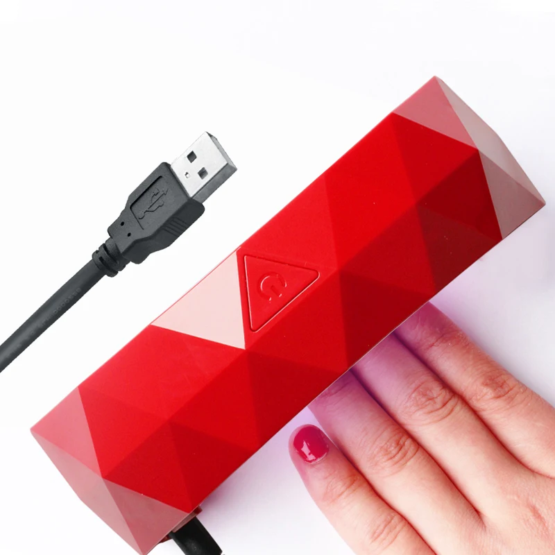 Портативный Usb Сушилка для ногтей 9 Вт Светодиодная лампа полировки светильник 30s