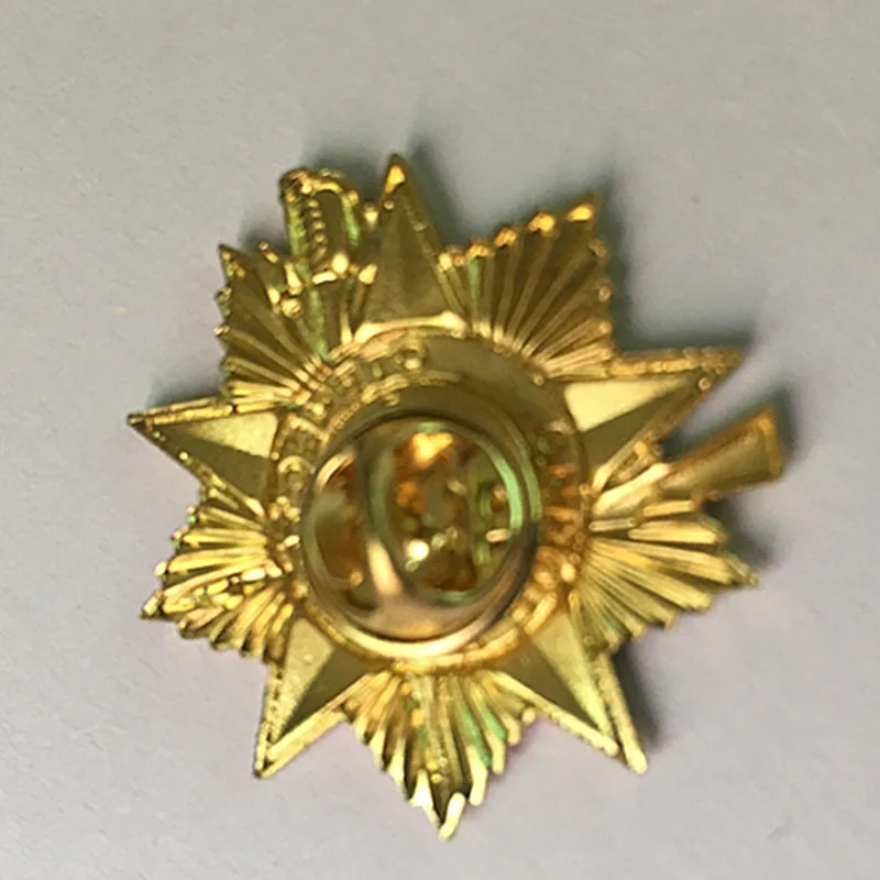 1 шт. знак войны Второй национальный герой обороны советская позолоченная патриотическая русский сувенир значок