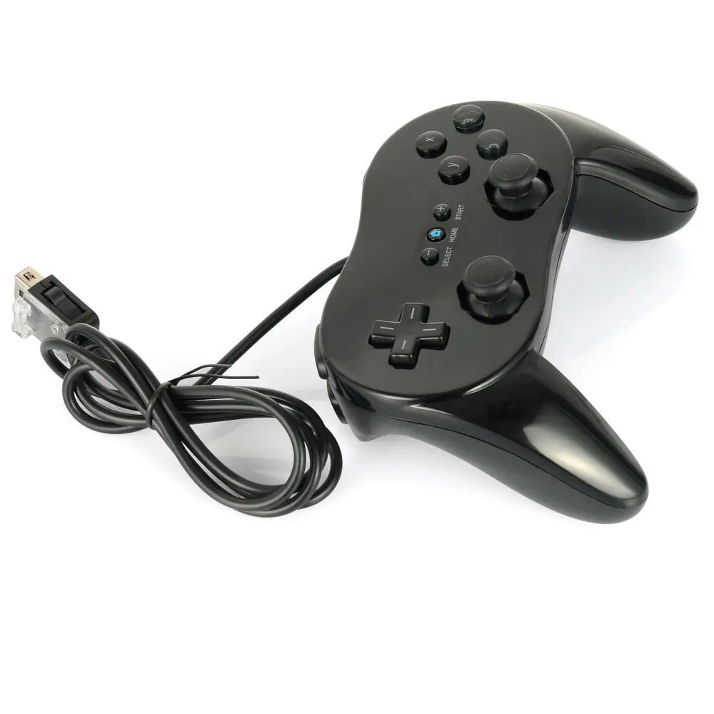 Для wii классический двойной аналоговый проводной контроллер игровой для nintendo wii Пульт дистанционного управления Геймпад контроллер игровые аксессуары