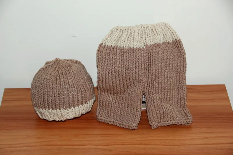 Бесплатная доставка неглубокая коричневая детская шапка детские вязаные шапки