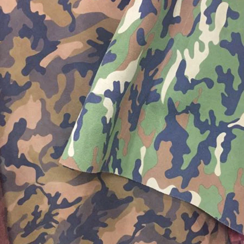 Hotsale Camo Printed Genuine Suede Leather Piece for Shoes/Boot/Handbag Free Shipping | Дом и сад
