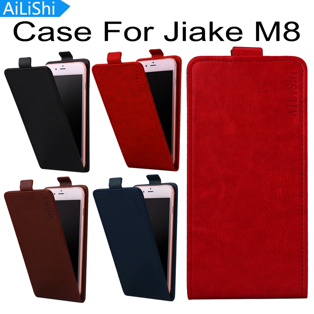AiLiShi Top Quality PU Leather Flip Case with Card Slot for Jiake M8 - Protective Cover image 2