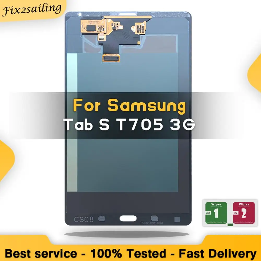 8," Протестировано для Samsung Galaxy Tab S T705 LTE 3g ЖК-дисплей с сенсорным экраном дигитайзер замена монтажная панель