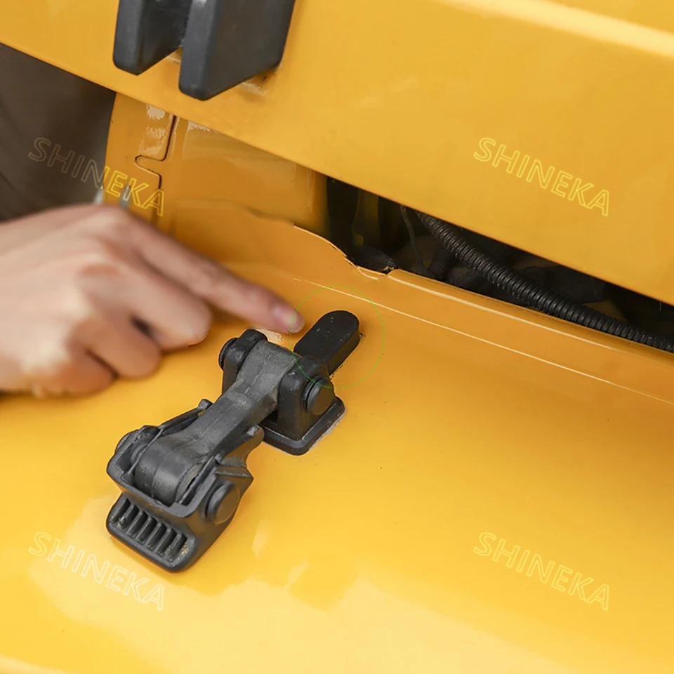 SHINEKA для Jeep Wrangler TJ 1997-2006 автомобильный крюк двигателя замок Пряжка накладка резиновые коврики аксессуары для Jeep Wrangler TJ