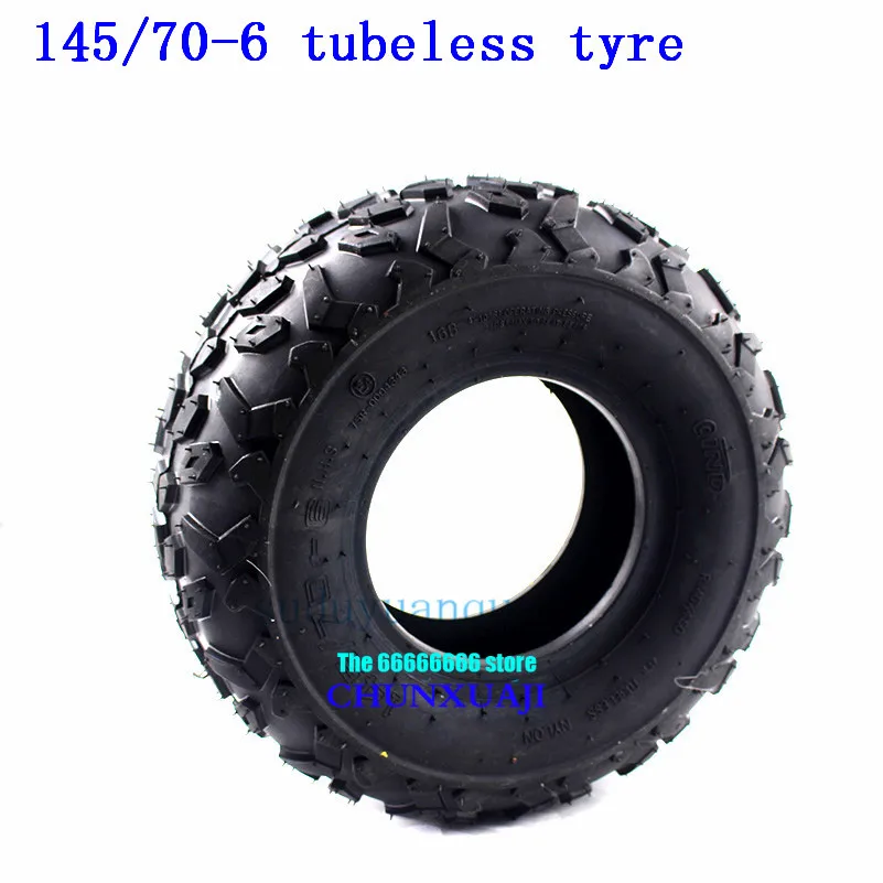 145/70-6 inch Front or Rear tubeless Tyre Vacuum Tire Iner Tube For 50cc 70 90 110cc 125cc Kids Quad Dirt Bike Buggy ATV Buggy