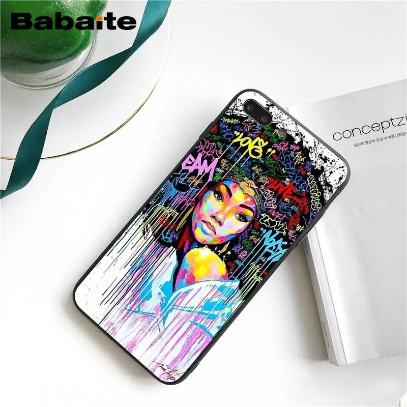 Чехол для телефона Babaite queen Afro Melanin Poppin для iphone 11 Pro 11Pro Max 6S 6plus 7plus 8 8Plus X Xs MAX 5 5S XR