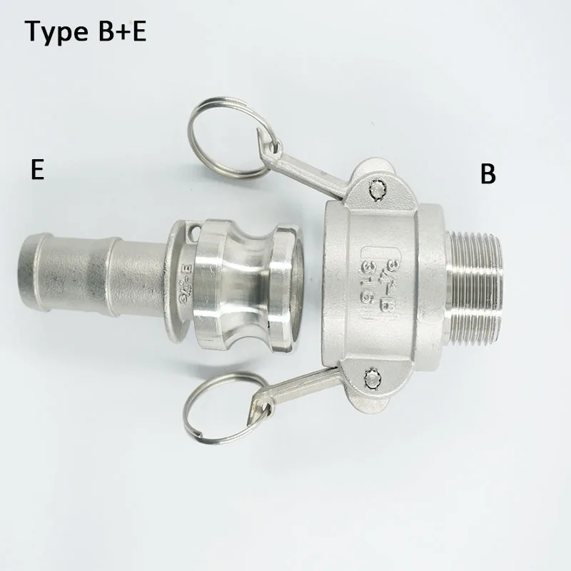 Переходник для быстрой камеры типа B + E 1/2 до 2 дюйма наружная муфта из нержавеющей