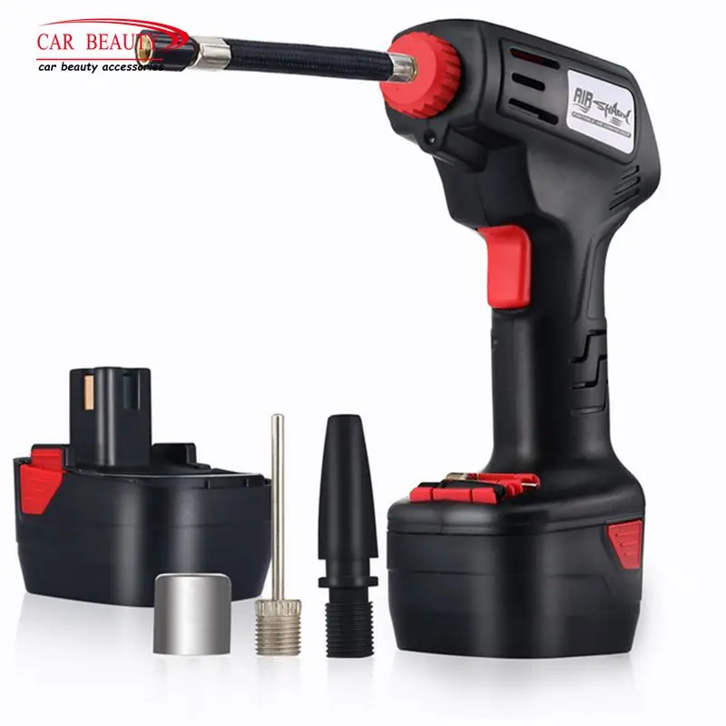 Kopen Auto Draadloze Luchtcompressor Dc 12V Oplaadbare Elektrische Band Luchtpomp Draagbare Digitale Tire Inflator Eu Us Plug