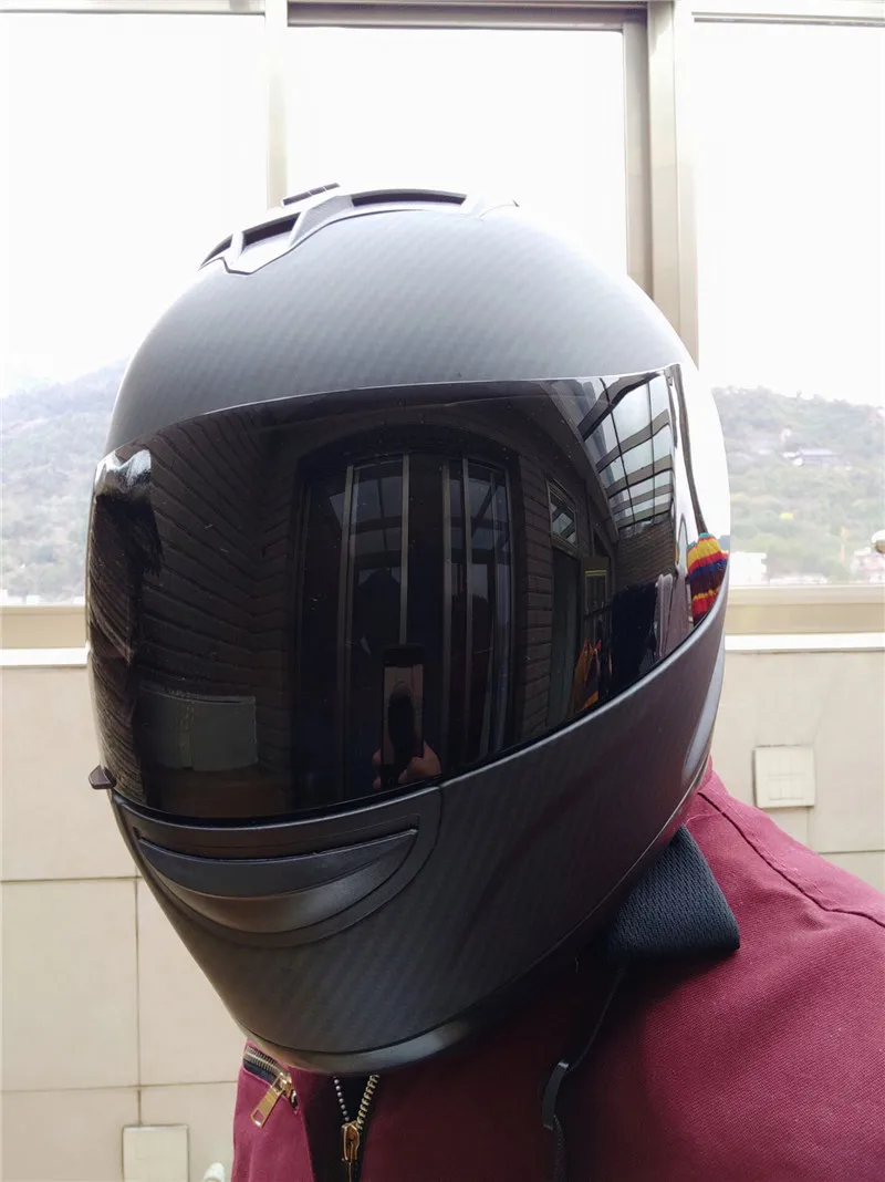 Carbon Fiber Drawing Helmet Motocross Capacete De  Capacete Cascos Para Casque Moto Motorcycle Accessories Atv Motorcycle Kask enlarge
