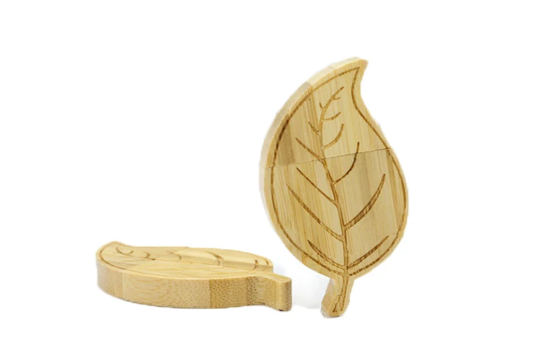 Флеш накопитель usb Leaf с деревянной ручкой 64 ГБ карта памяти дерева 8 u диск 16 32 4