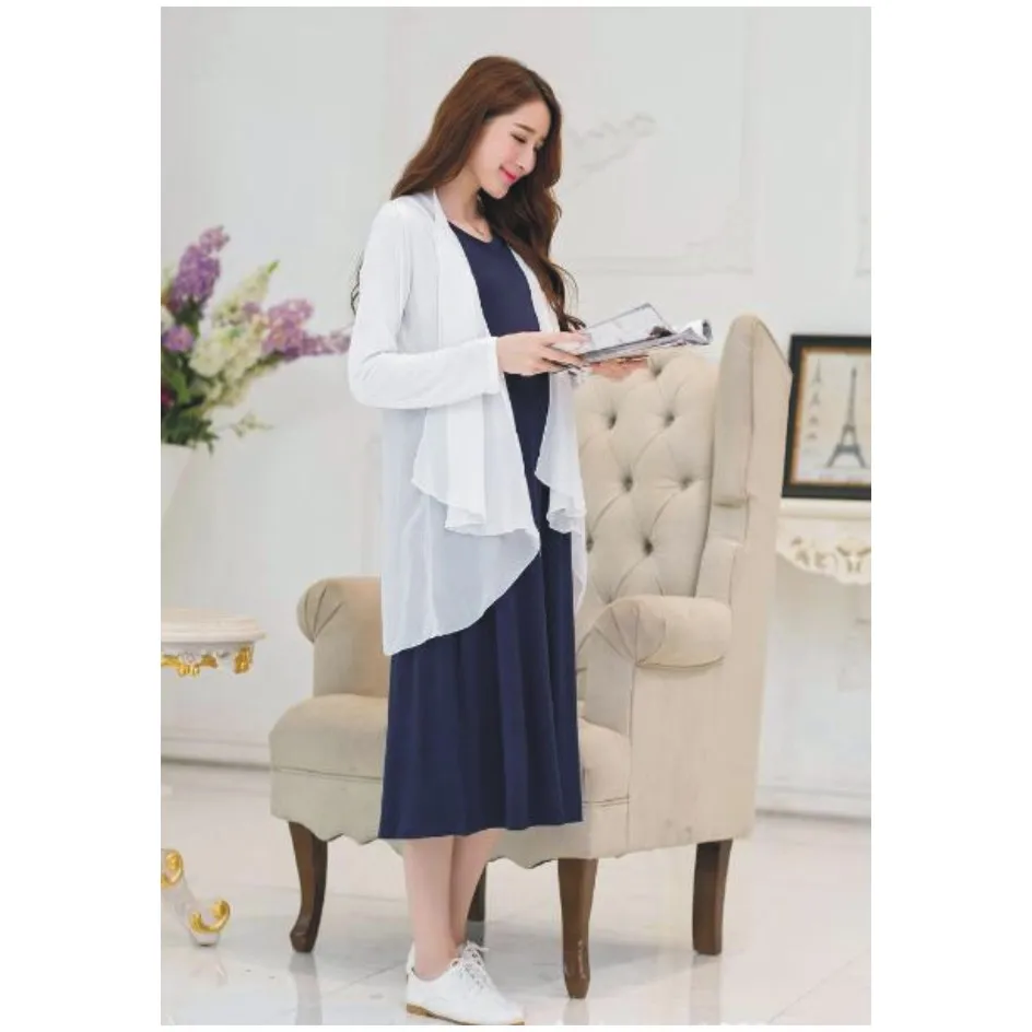 Женский кардиган с длинным рукавом и длинное платье для кормления | Мать ребенок