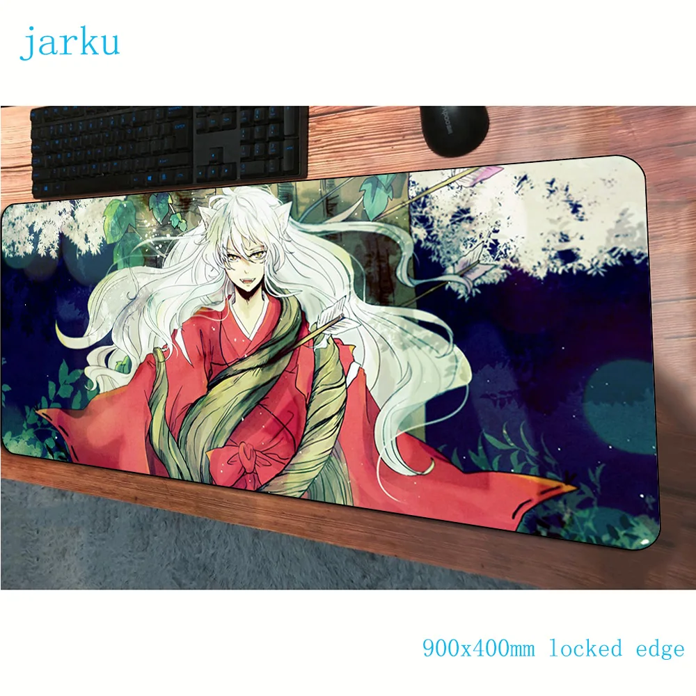 

inuyasha mouse pad 900x400mm mousepads Adorable gaming mousepad gamer cool new large personalized mouse pads keyboard pc pad