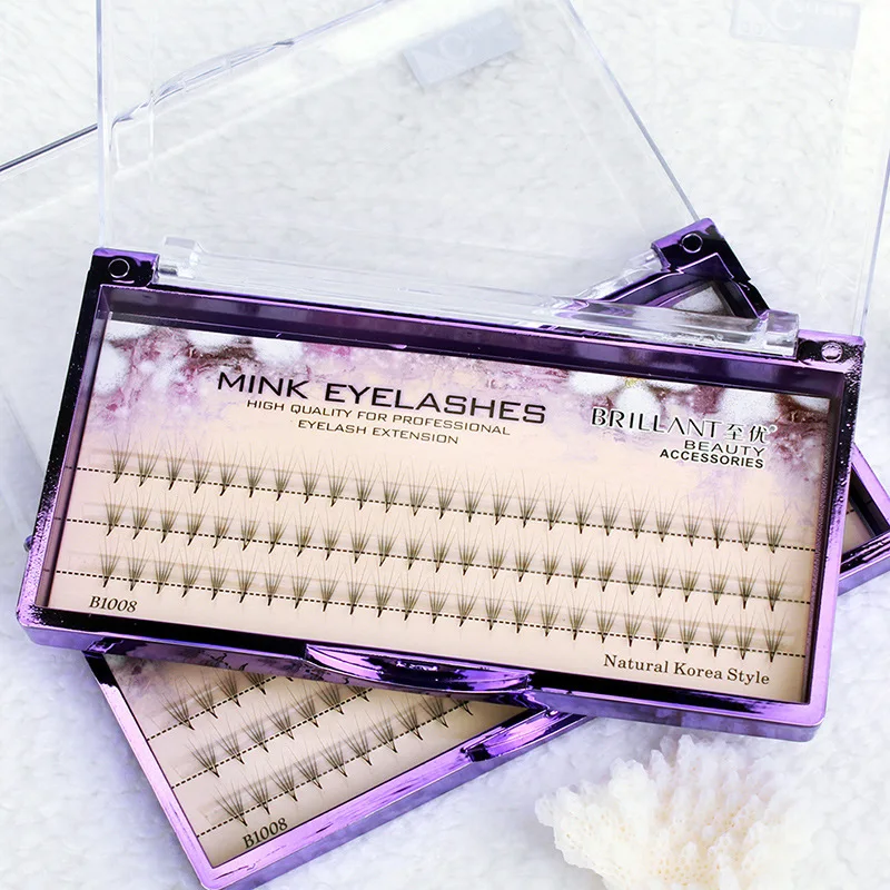 

BRILLANT Customized Fanning 5 P 0.07 Premade Volume 3D/4D/5D/6D False Eyelashes Hair Single Plant 75 Grafting Eyelashes