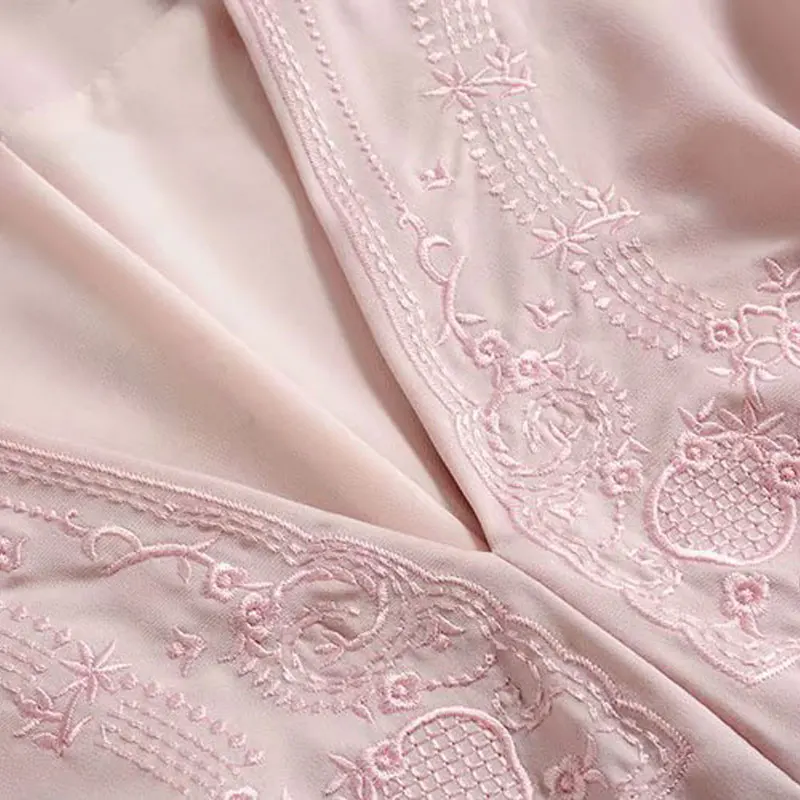 Red RoosaRosee дизайнерское подиумное женское весеннее летнее Новое высококачественное женское модное платье с вышивкой и разрезными рукавами для вечеринки vestidos