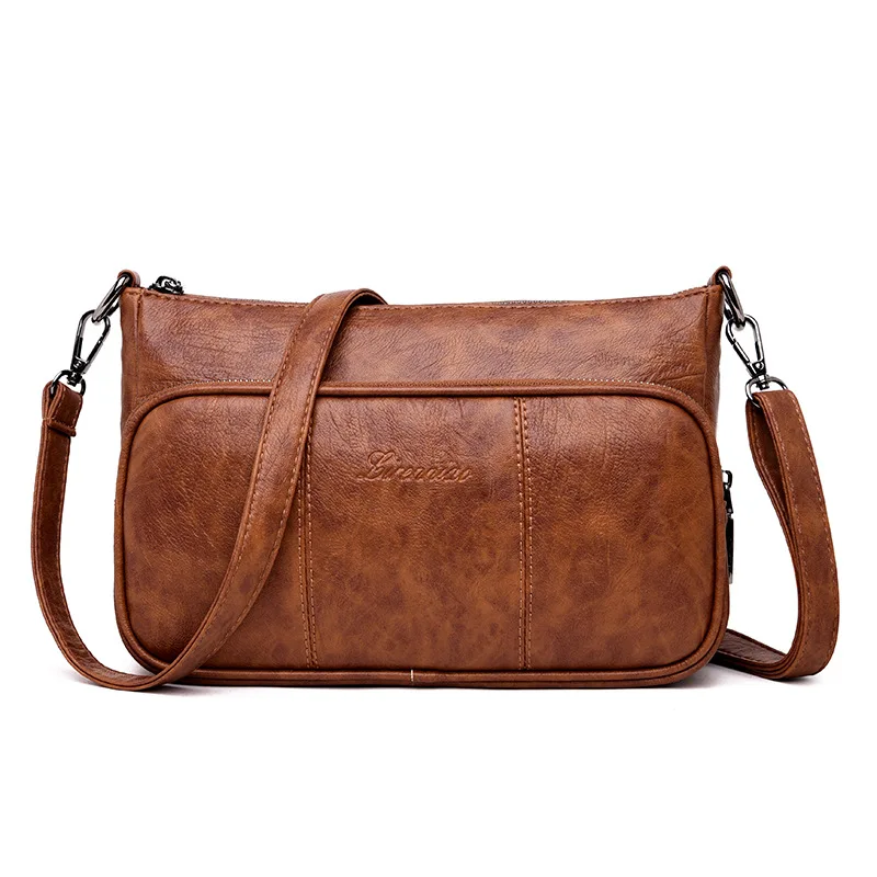 

High Quality Genuine Leather Women's Handbags Shoulder CrossBody Bags For Women Messenger Bag Vintage Ladies Bag Bolsas Feminina