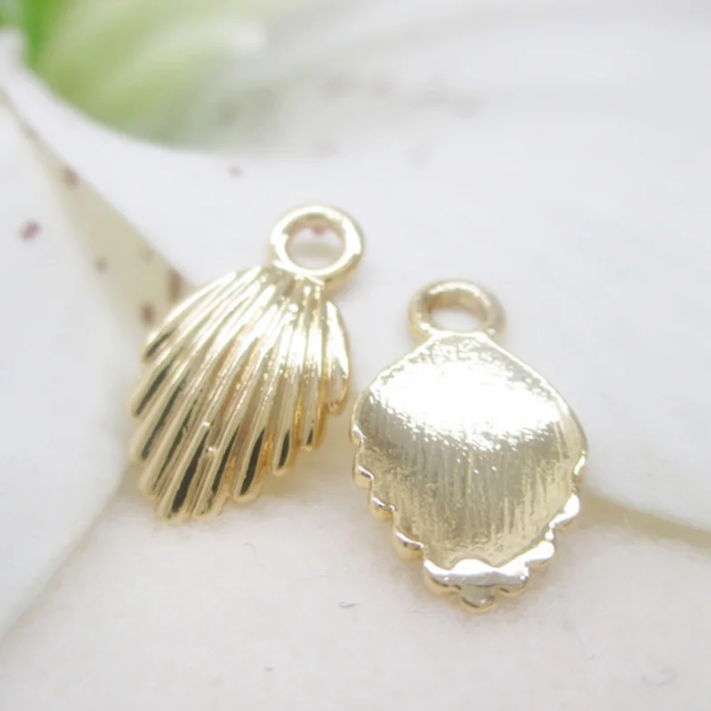 K цвет золотистый гравированный Подвеска из морской раковины медный корпус