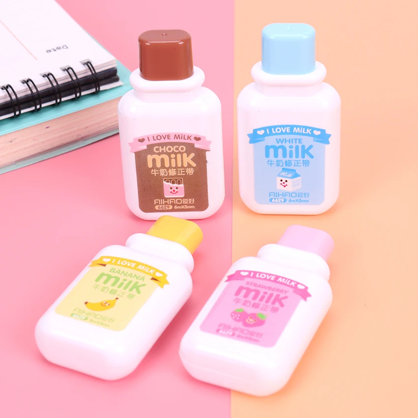 1 шт. милый мультфильм Kawaii Молоко Стиль коррекции ленты для детей подарок школьные принадлежности материалы корейские канцелярские товары Новинка пункт