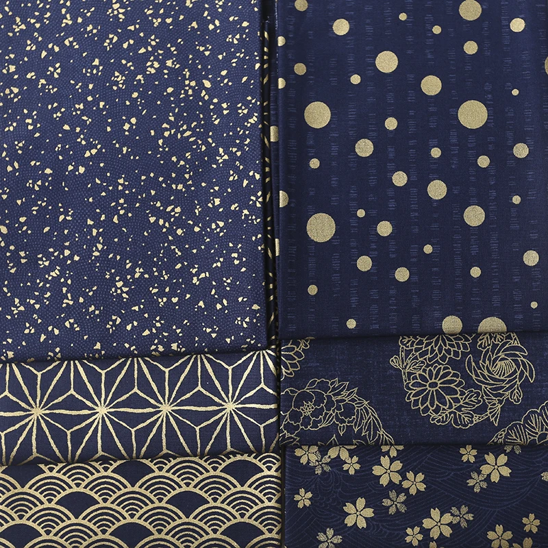 50*140CM Japanese Style Blue Feather Printed Cotton Patchwork Fabric DIY Sofa Pillow Tablecloth Handbag LSHB295 | Дом и сад