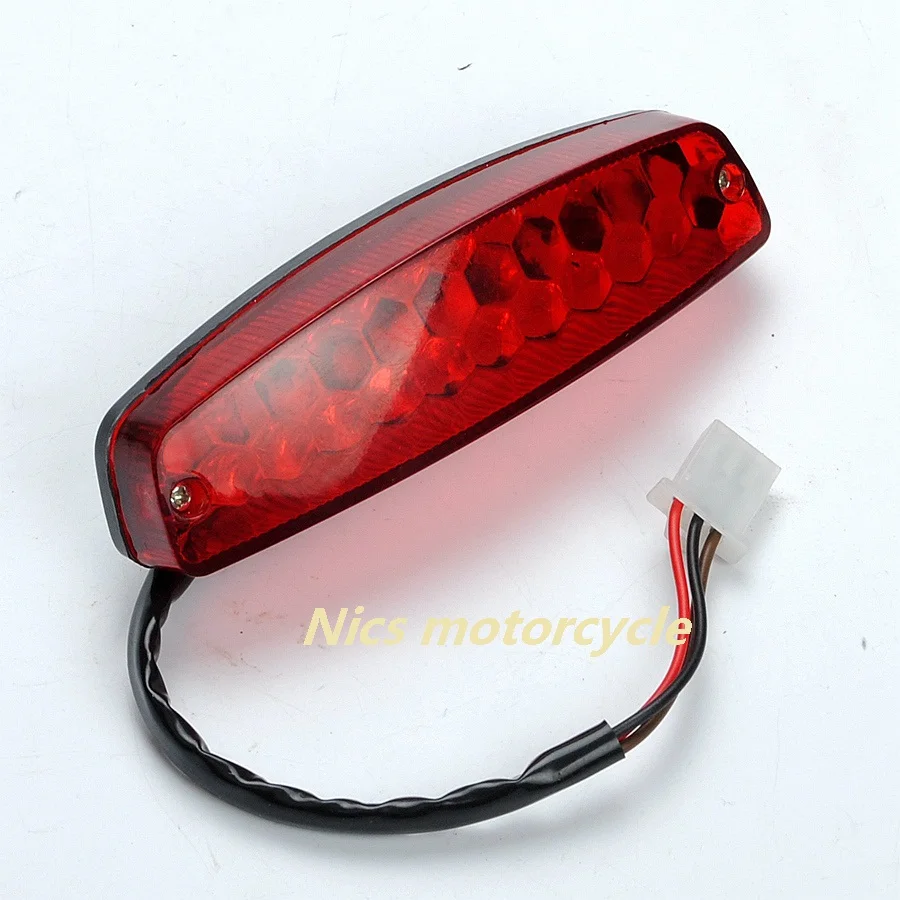 12V светодиодный задний стоп светильник для 50 70 110 125cc ATVSmall внедорожный мотоцикл