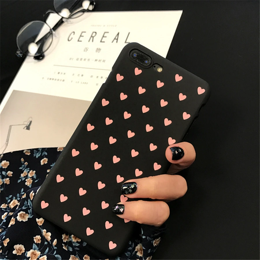 Черно белые чехлы для телефонов пар чехол iPhone 7 простые вещи с буквами лучшие Plus 5 6