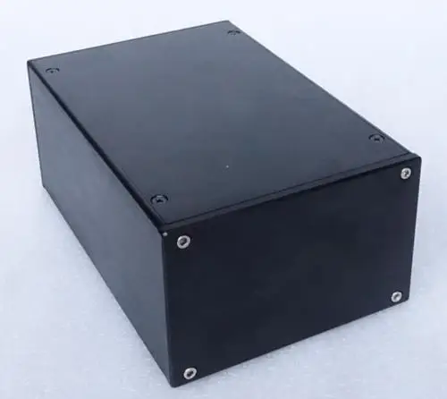 BZ1409P Black Full Aluminum Chassis amp Enclosure Isolate power box DIY PSU Case