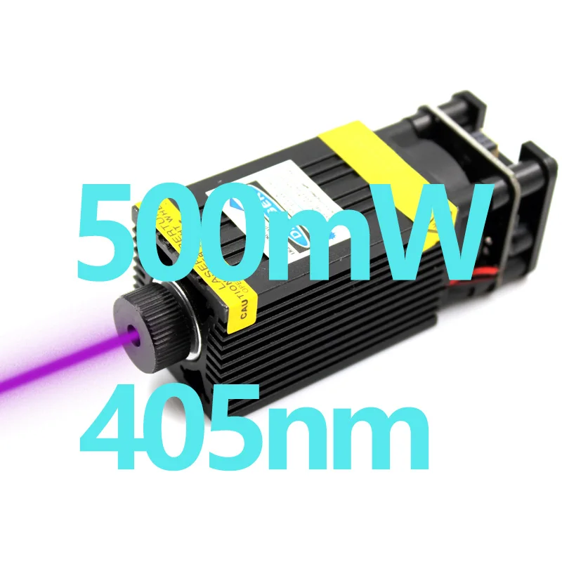 Oxлазеры 405nm 0,5 Вт Высокая мощность Фокусируемый лазерный модуль лазерная гравировка части машины cnc лазерная головка - Цвет: Фиолетовый